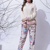 Cream & Light Pink