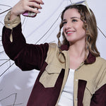 Maroon & Beige