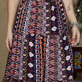 Women'S Printed Maxi Skirt