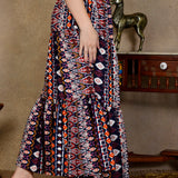 Women'S Printed Maxi Skirt