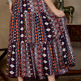 Women'S Printed Maxi Skirt